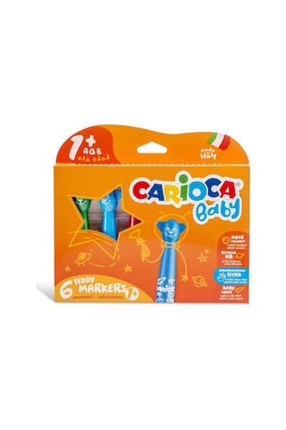 Carioca Teddy Jumbo Keçeli Boya Kalemi 6'Lı