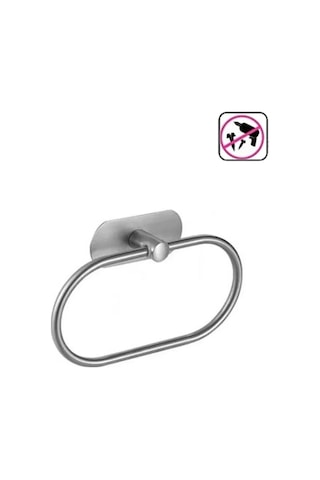 Kendinden Yapışkanlı Yuvarlak Havluluk Krom Krom