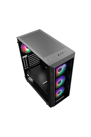 Power Boost VK-P3380B 550 W 80+ ARGB Fan Tempered Panelli Bilgisayar Kasası