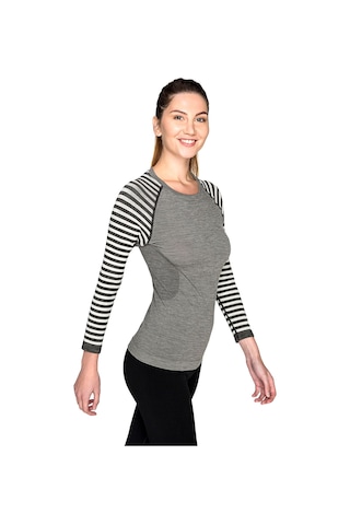 Thermoform Ultimate Merino Kadın Seamless Termal Uzun Kollu İçlik Seti Antrasit Çok Renkli