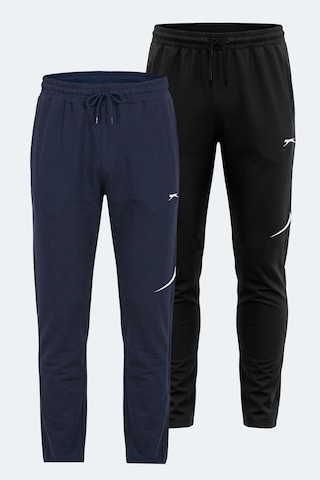 Slazenger Papa 2 Li Set Erkek Eşofman Altı Siyah - Lacivert