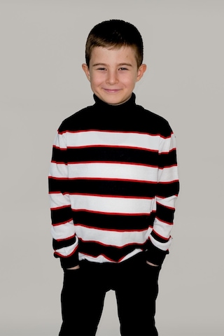 Alexandergardı Çocuk Balıkçı Yaka Şeritli Kazak C21-18749 001