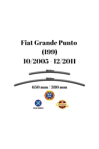Fiat Linea 323 2007 2008 2009 2010 2011 2012 Uyumlu Ön Cam Muz Tipi Silecek Süpürgesi Seti 650/380mm Silbak