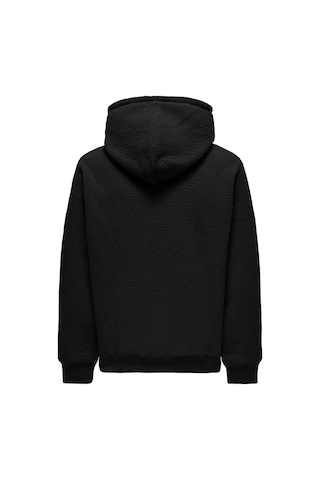Only & Sons Erkek Sweatshirt Siyah 22030287 Onsemılıo Reg Teddy Hoodıe 25kw21000102 W21002 Siyah