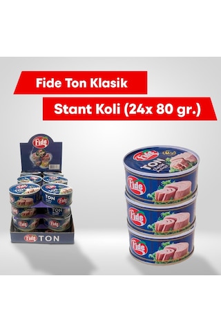 Fide Klasik Ton Balığı Stant Koli 24 x 80 G