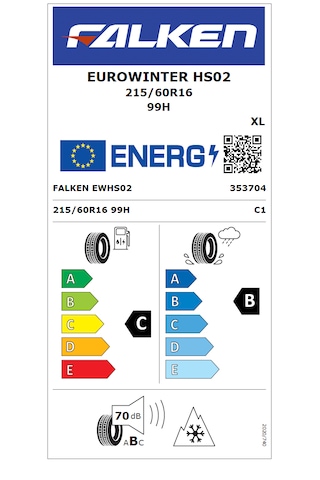 Falken 215/60 R16 99H Xl Eurowinter Hs02 Kış Lastiği 2025