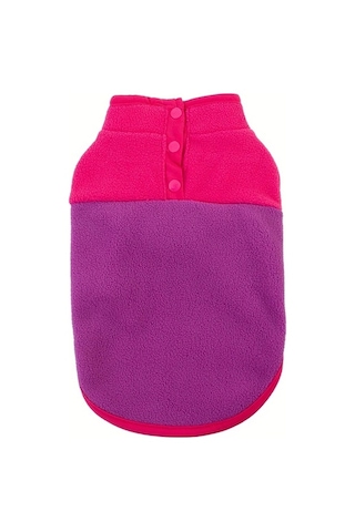 Maxaccess Pembe Xl Küçük Köpek Kapüşonlu Yumuşak Polar Astarlı Süveter