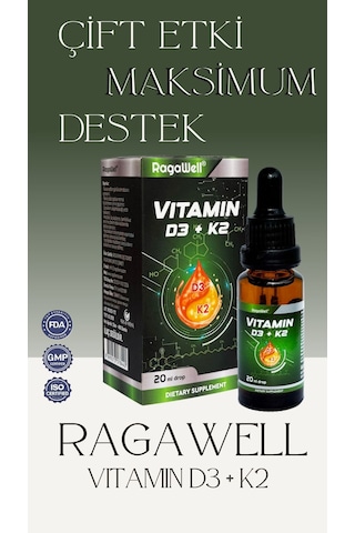 Ragawell Vitamin D3+k2 Damla 20 Ml
