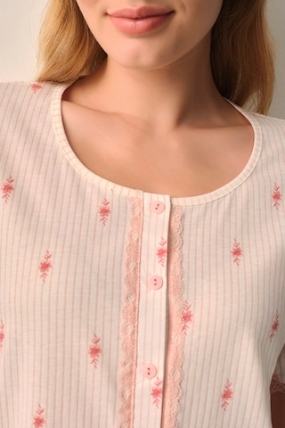 Suwen Maria Pamuklu Gömlek Yaka Pijama Takımı Sh26610660b334 Pembe