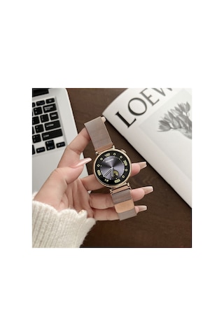 Huawei Watch Gt4 41mm Mıknatıslı Metal Hasır Kordon + Kasa Koruyucu