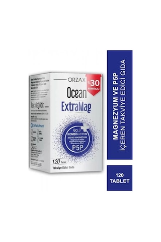 Orzax Ocean Extramag Takviye Edici Gıda 120 Tablet