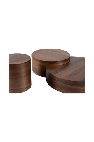 Walnut Orta Sehpa Takımı Ceviz