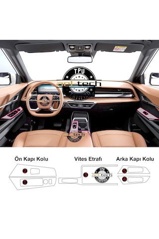 Kgm Ssangyong Torres / Actyon Uyumlu Vites Etrafı Ve Kapı Kolları