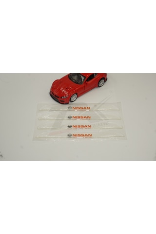Nissan Logo Kapı Kenarı Koruma Şeffaf Kauçuk 3M Band New Style