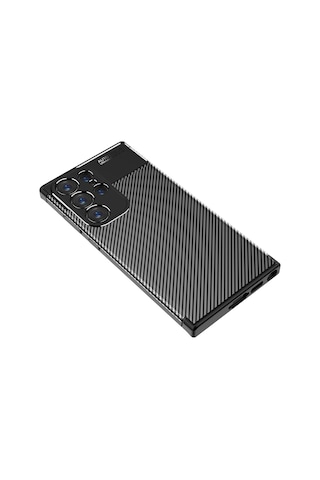 Galaxy S23 Ultra Kılıf Zore Negro Silikon Kapak Siyah