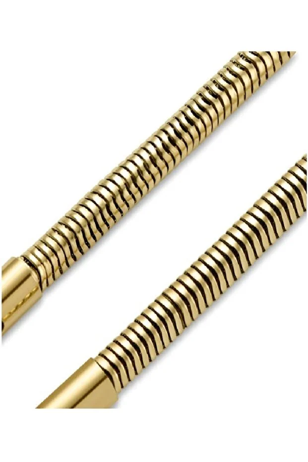 Unisex Altın Snake Zincir Çelik Bileklik 4 Mm