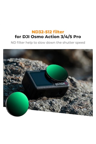 K&f Concept Variable Nd32-512 Filter Djı Osmo Action 3/4/5 Pro
