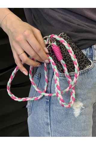 Yummy Case Telefon Şeridi Trendy Örgülü Pembe 235835492