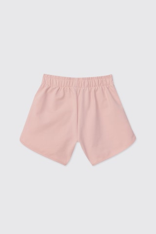 Panço Kız Çocuk Şerit Detaylı Açık Pembe Şort 2621GK07003