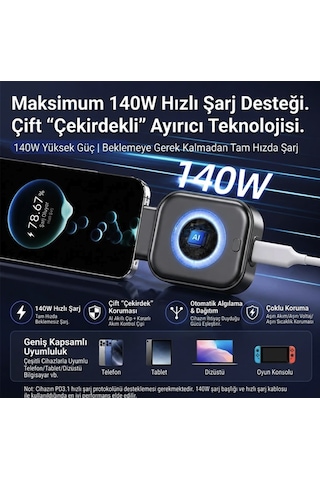 Şarj Ayırıcı Koruyucu Otomatik Çıkma Özellikli Type-c Şarj Kesici Pil Sağlığı Koruma Cihazı