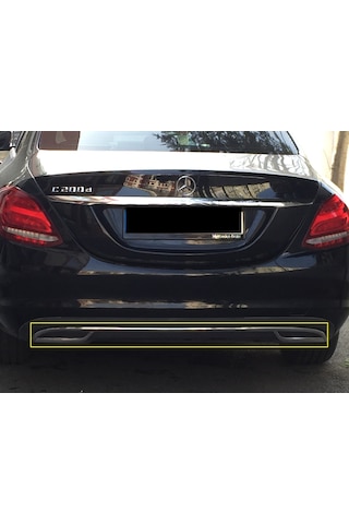 Mercedes W205 C Serisi Comfort 18-19 Arka Tampon Alt Çıta Difizör