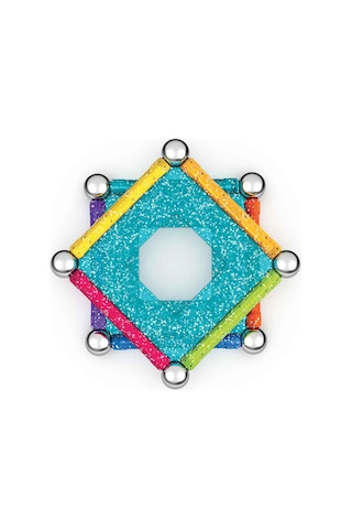 Geomag Glifters Işıltılar Seri Zeka Oyunu 22 Parça Manyetik Çubuklar Manyetik Çubuklar