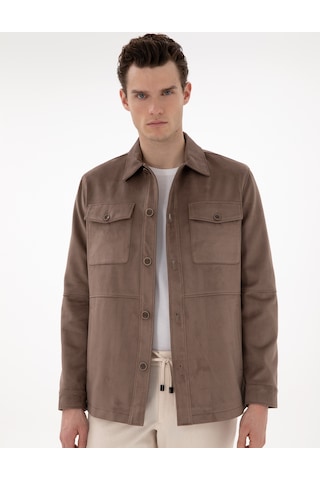 Pierre Cardin Erkek Vizon Deri Mont-kaban 50312345-575 Vizon