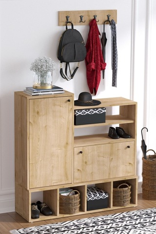 Decormet Wess Ayakkabılık Safir Meşe -dec-20077 Çok Renkli