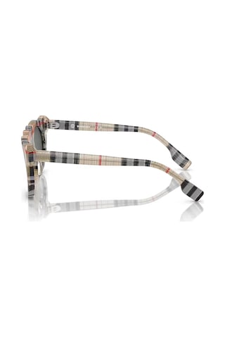 Burberry Junior Ojb4355 377887 43 Çocuk Yuvarlak Bej Ekose Desenli Kemik Güneş Gözlüğü