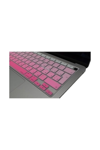 Macbook Rusça Klavye Koruyucu Uk Ters L Enter M1-m5 A2681 A3113 A3240 A3449 A2941 A3241 A2442 A2779 A2992 A2485 A2991 Russian Keyboard Cover Touch Id Pembe