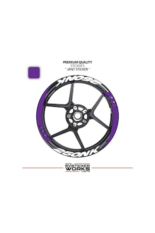 Cfmoto 250nk Geniş Jant Kaplama Sticker Etiket Modeli 16lı Set Sticker Yüksek Kalite