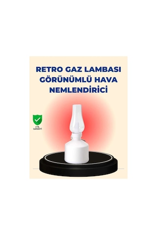 Kablosuz Retro Buhar Makinesi Gaz Lambası Tasarım Ledli Difüzör Diğer
