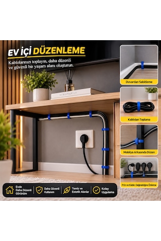 Alegron Mavi Plastik Kelepçe 4,8 X 300 Mm 100 Adet