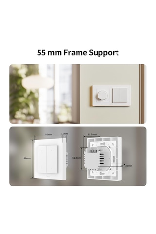 Aqara Akıllı Panjur Anahtarı H2 Ds-k02d Apple Home Destekli