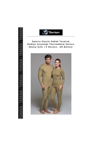 Terrien Sporcu Giysisi Rahat Tasarım Hediye Seçeneği Thermoform Unisex Heavy İçlik +5 Derece, -20 Derece Çok Renkli