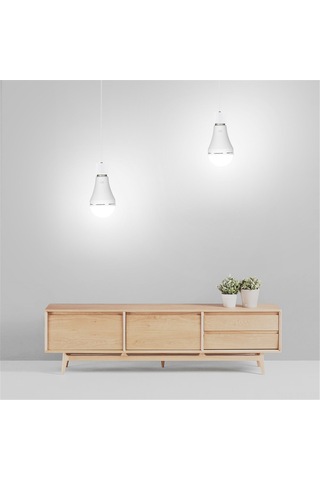 Vkemall 2 Adet Şarj Edilebilir Acil Led Ampul, Dışarıda Kamp Ve Parti İçin Asılabilir, Rotasyonlu Anahtar, Ac100-240v, 6000k Beyaz Işık