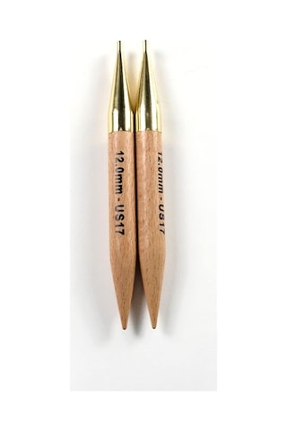 Knitpro Basix Birch Huş Ağacı Şiş Ucu Basix Beech Normal I.chng Ndl 12.00mm 35645