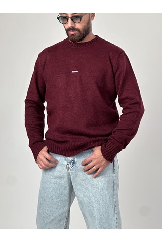 Basic Bordo Erkek Sweatshirt Coc1015 Bordo