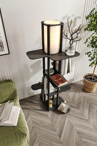 Ravilo Smyrna Raflı Lambader Siyah