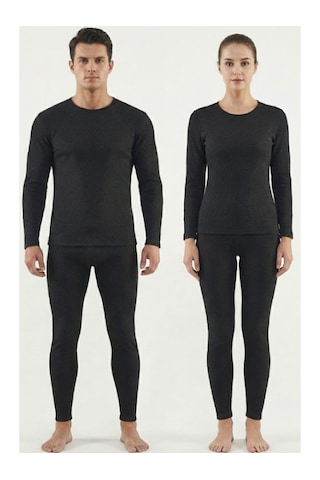 Mrc Tactical Profesyonel Siyah Termal Takım Base Layer Set - Kayak, Outdoor Ve Askeri İçlik Ultra Sıcak Kışlık Siyah