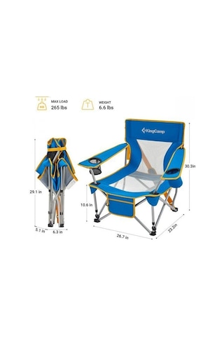 Kıngcamp Larch Beech Sandalye Mavı mk_16.0.KIN.0KC2135BLUE.000 Mavi
