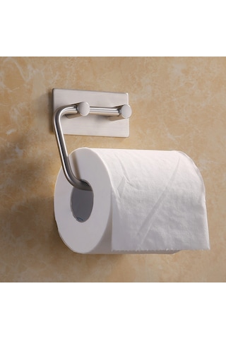Deltahome  Paslanmaz Çelik 30cm Havluluk Ve Tuvalet Kağıtlığı Set Çelik