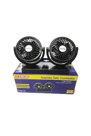 Hk Vantilatör 12V Torpido Üstü 2Li Fanlı Ayarlı (542309049)