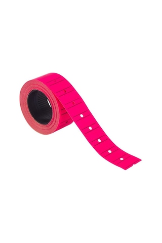 Kraf Motex Etiket Fosforlu Pembe - 12 Li Paket