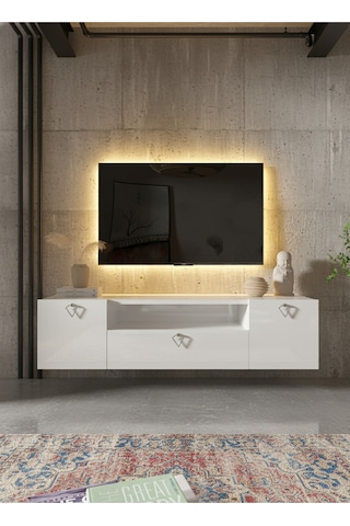 Resital Tv Ünitesi S1241-1 Beyaz Beyaz