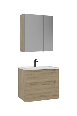 Orka Messina 65 Cm Meşe Banyo Dolabı Takımı Beyaz
