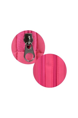 Tebag İki Gözlü Pembe Kalem Çantası Pembe