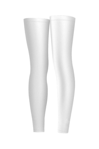 Youmex Beyaz M Beden Outdoor Spor Kalf Kollukları - Islak İpucu Ve Kaymaz Koruyucu, Nylon + Buz Ipi Malzeme İle Bisiklet, Basketbol, Koşu İçin Beyaz