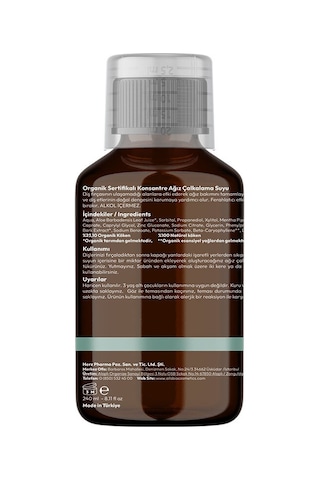 Alls Biocosmetics Organik Sertifikalı Konsantre Ağız Çalkalama Suyu 240 ML