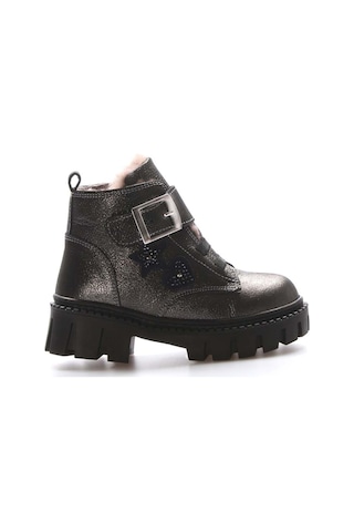 Fast Step Hakiki Deri Kürklü Unisex Çocuk Klasik Bot 157kxa1774 Gümüş